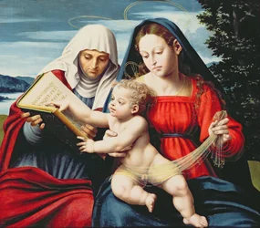 Jungfrau und Kind mit der heiligen Anna (Tafel)